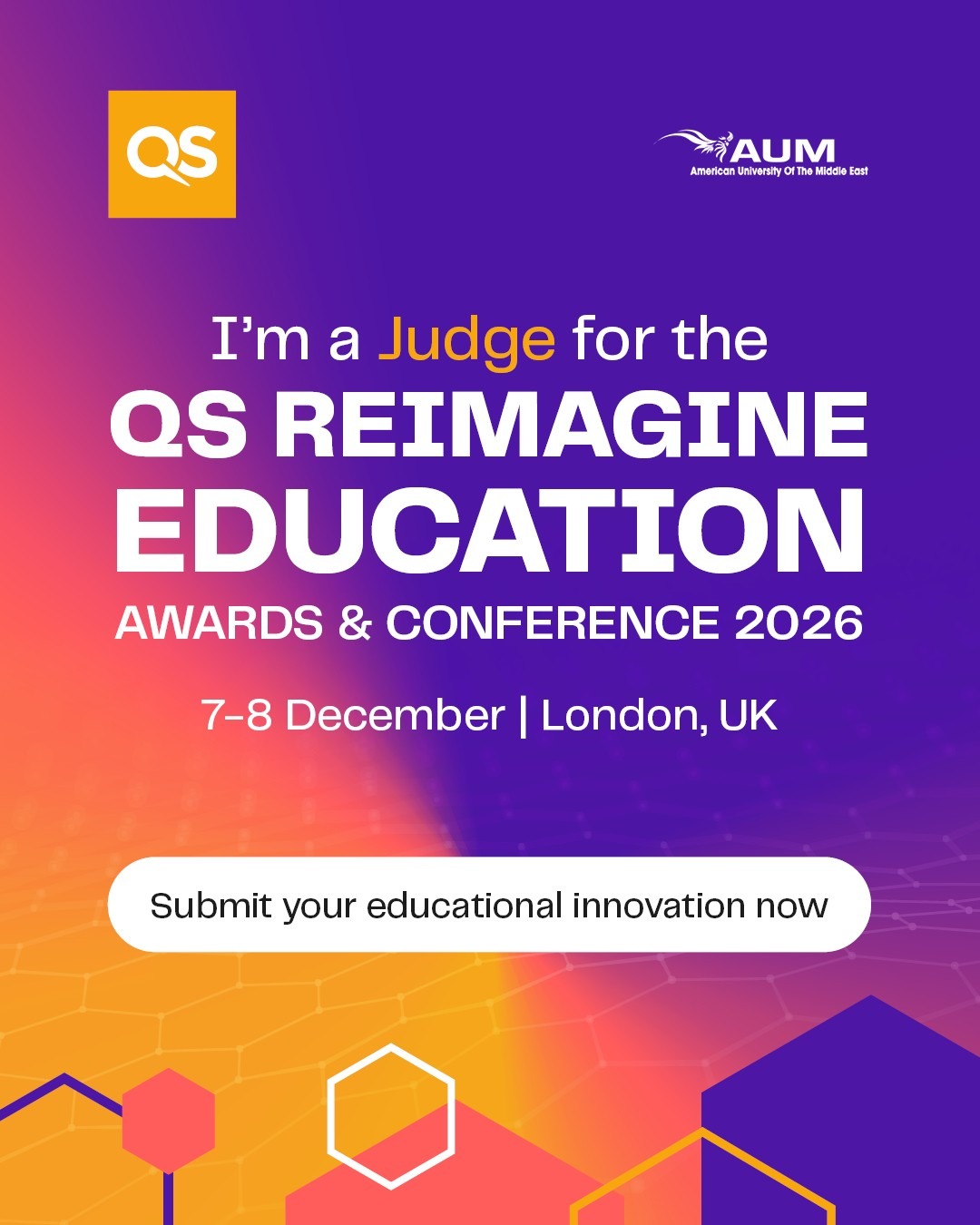 2026 QS Reimagine Education Awards - Judge